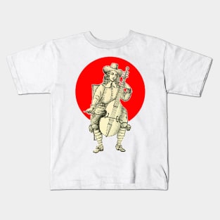 Classical cellist of the French court Kids T-Shirt